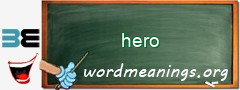 WordMeaning blackboard for hero